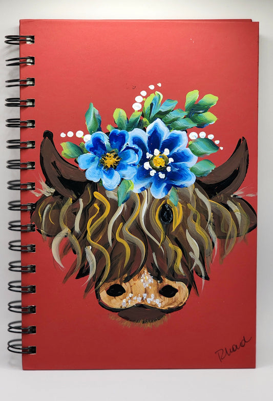 Highland Cow Hardcover Spiral Journal